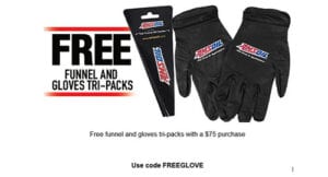 Free funnel and gloves promotion