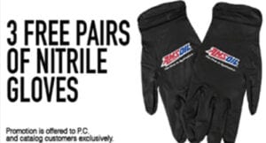 free nitrile gloves promotion