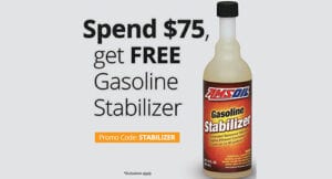 Free gasoline stabilizer promotion