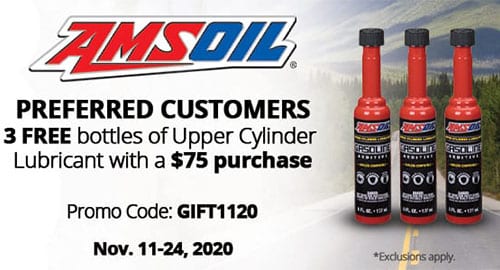 AMSOIL Upper Cylinder lubricant promotion