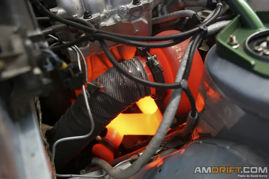 Turbos can glow red hot from generated heat.