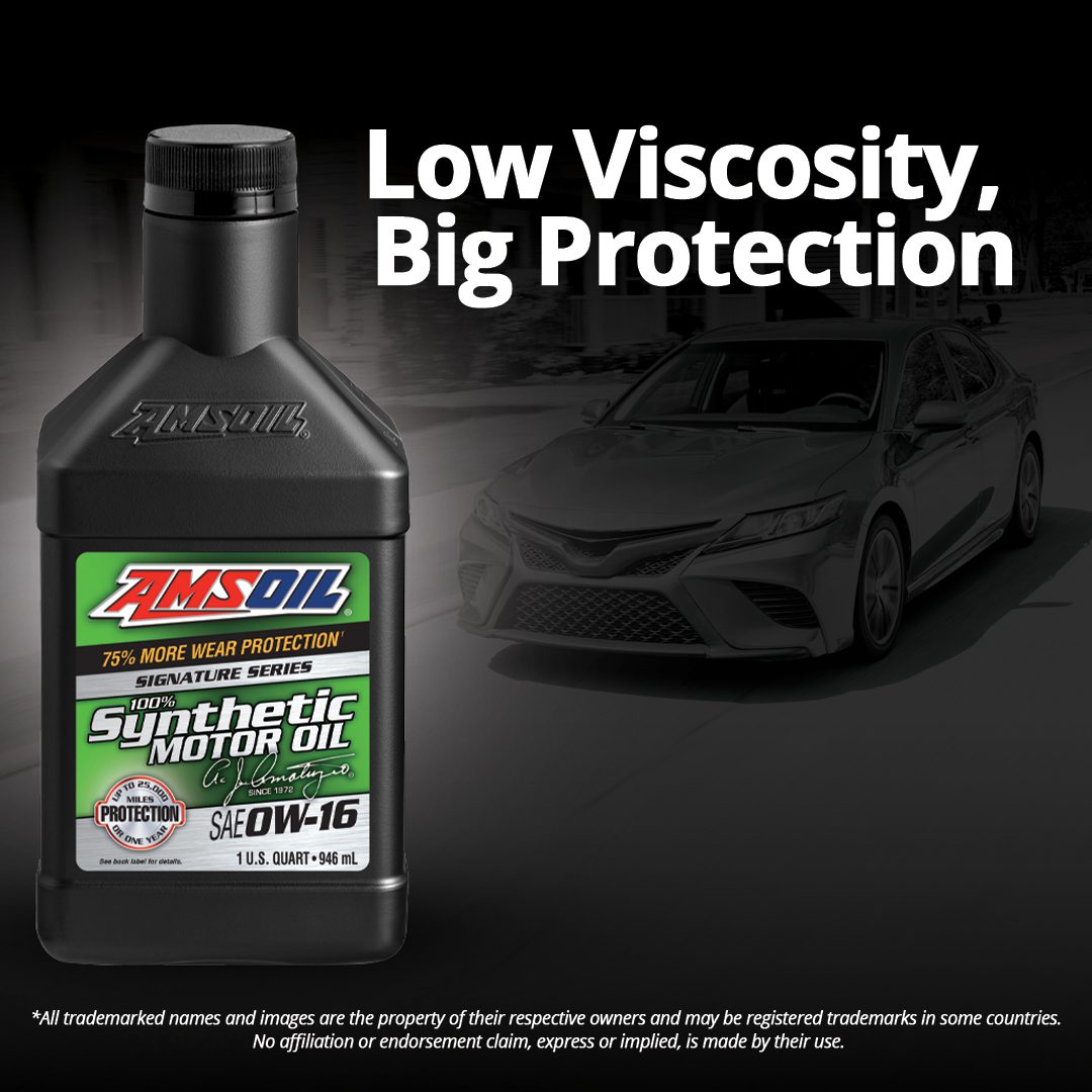 New AMSOIL Signature Series 0W-16 Synthetic Motor Oil: Maximum Protection for Your Engine
