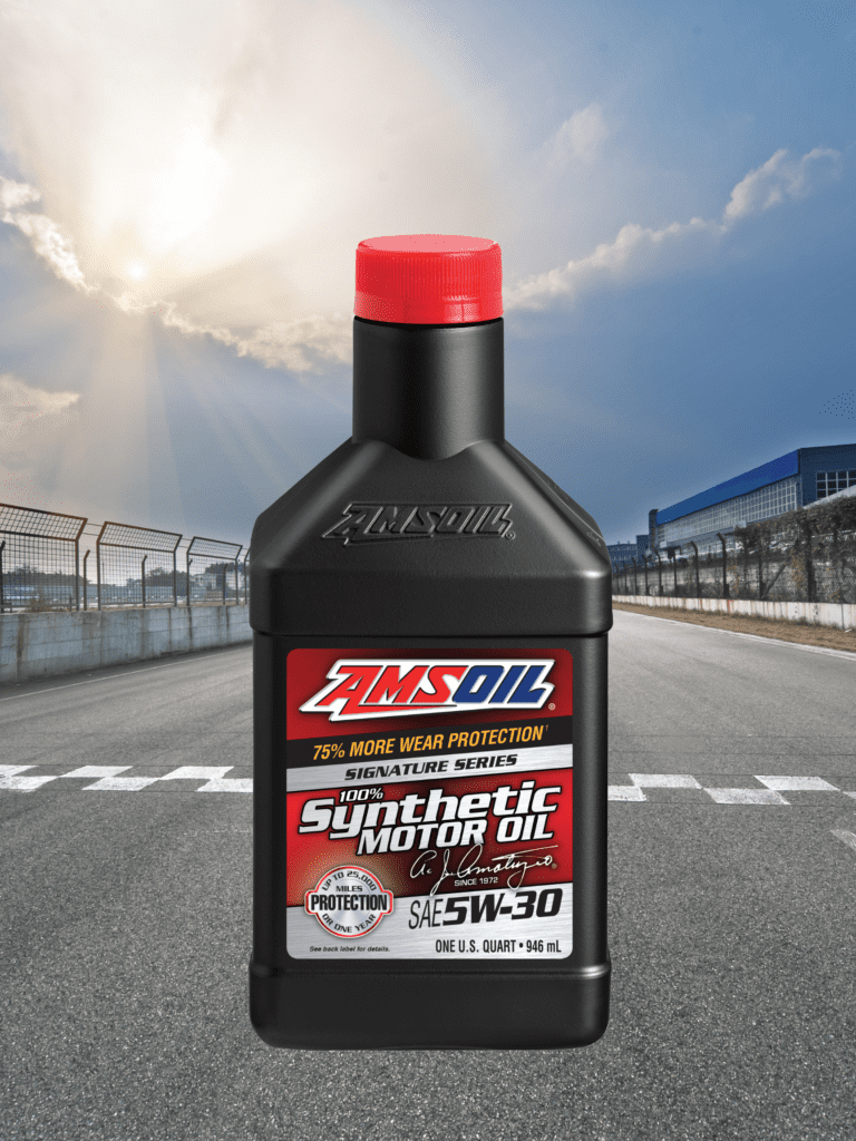 Switching from Mobil 1 to AMSOIL crossing the finish line first