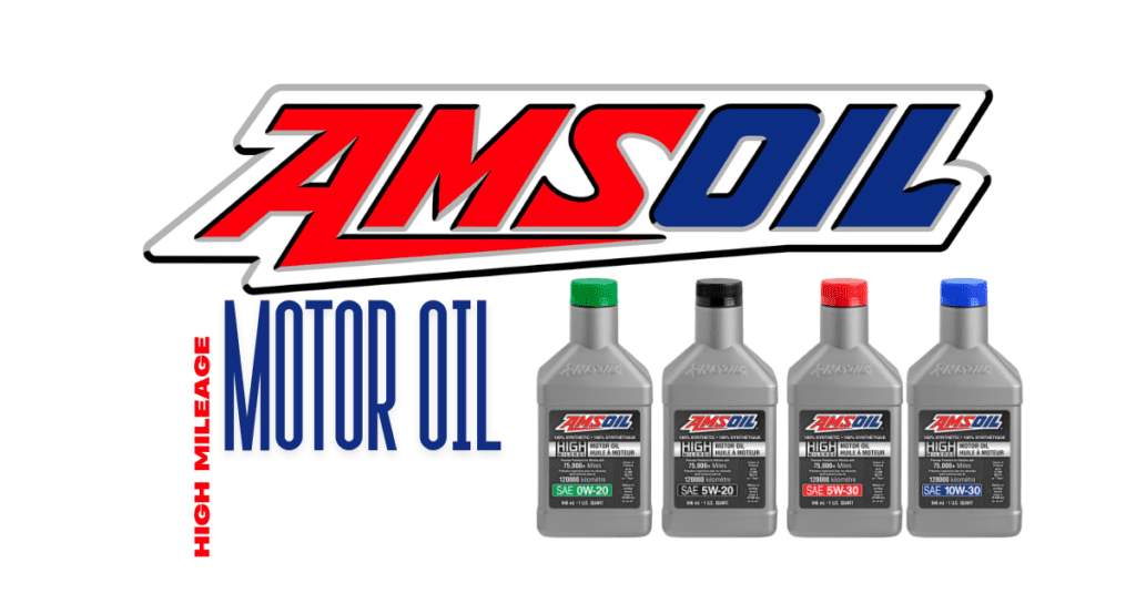 AMSOIL high mileage motor oil bottles