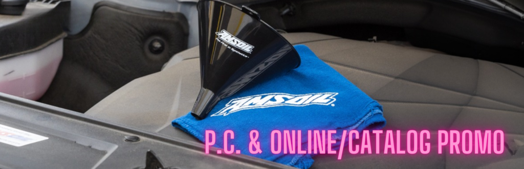 Free 3-pack of shop rags and plastic funnel with $100 AMSOIL order promotion