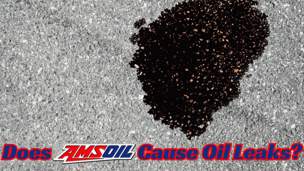 Diesel engine oil leak spot on concrete driveway