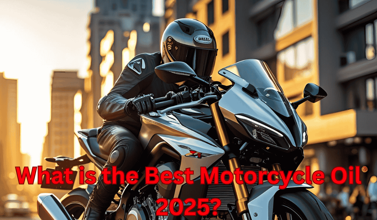 Motorcyclist riding a performance bike through city streets — Best Motorcycle Oil 2025