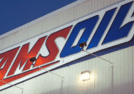 AMSOIL sign on the new Lancaster Distribution Center warehouse